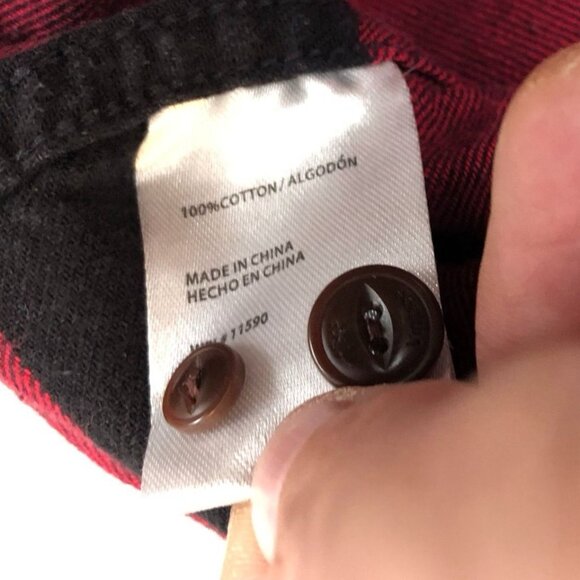 Vintage Weatherproof Men Shirt Large Buffalo Plaid Long Sleeve Button Up Flannel - Picture 8 of 12